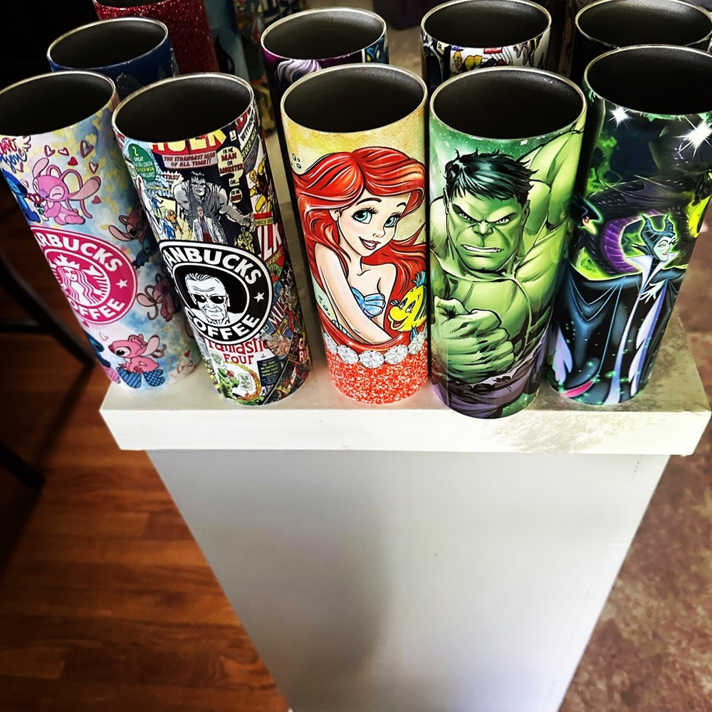 We have custom tumbler we can make any request.